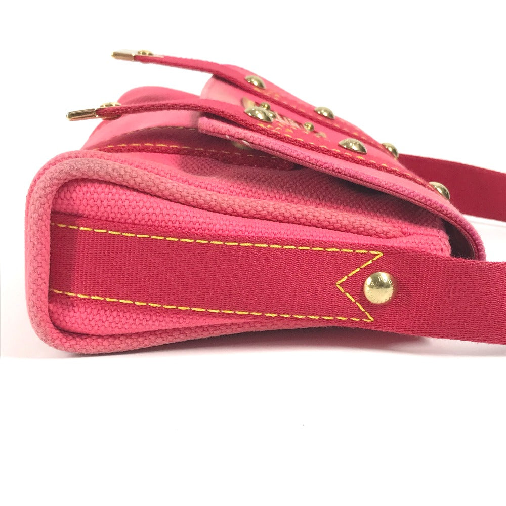 LOUIS VUITTON Shoulder Bag M40071 canvas pink Antigua Sac mule
