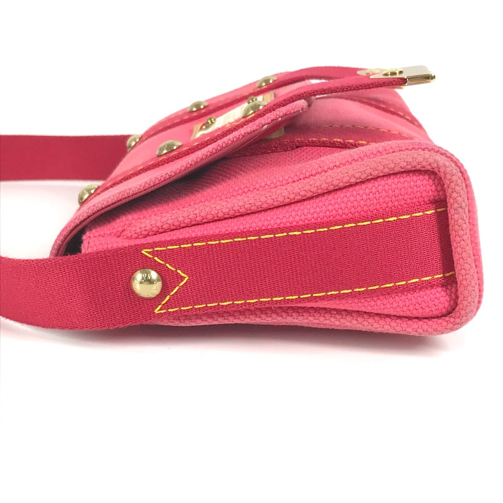 LOUIS VUITTON Shoulder Bag M40071 canvas pink Antigua Sac mule