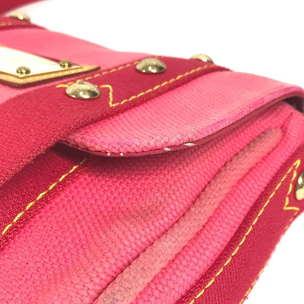 LOUIS VUITTON Shoulder Bag M40071 canvas pink Antigua Sac mule