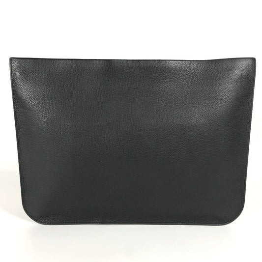 Christian Louboutin Clutch bag Rubber, Leather black By color Sole logo