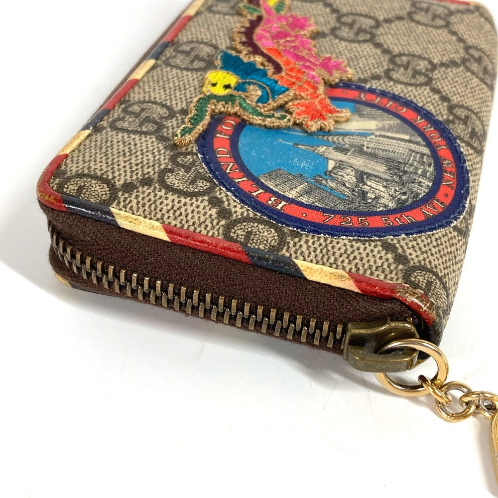 GUCCI Coin case 473911 GG Supreme Canvas beige GG Supreme Courier Patch