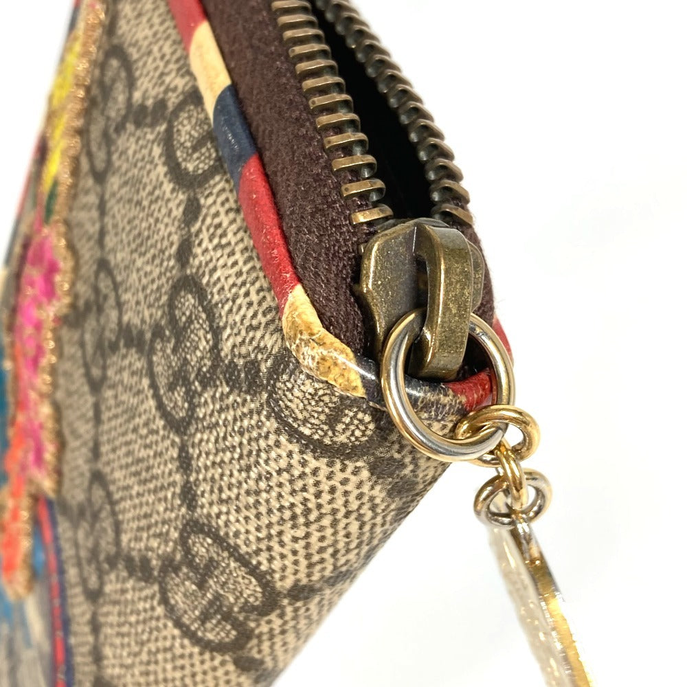 GUCCI Coin case 473911 GG Supreme Canvas beige GG Supreme Courier Patch