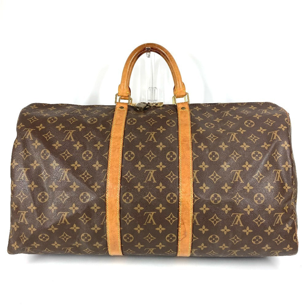 LOUIS VUITTON Boston Duffel bag M41414 Monogram canvas Brown Monogram Keepall ・bandouliere55