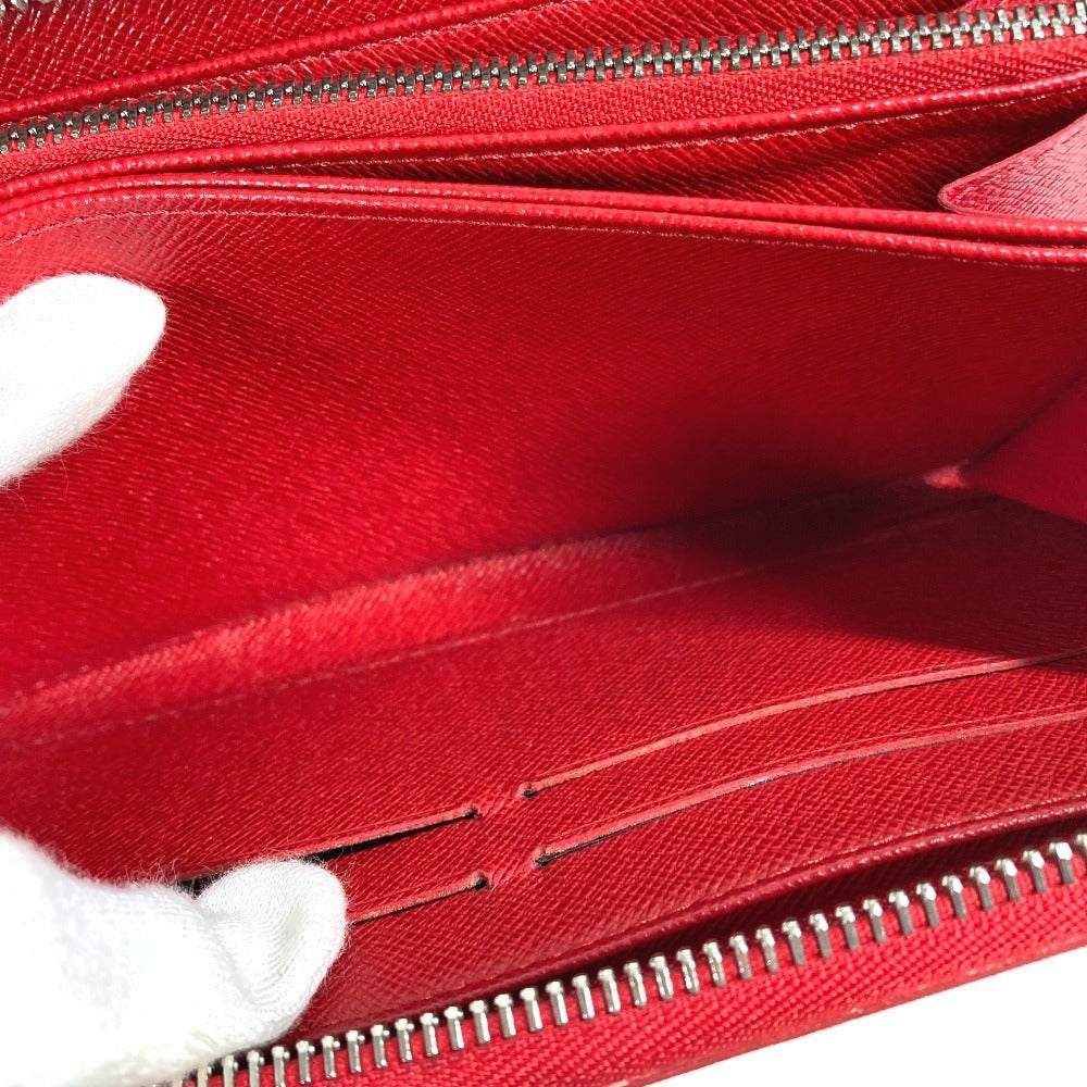 LOUIS VUITTON Long Wallet Purse M6007E Epi Leather Red Epi Zippy wallet