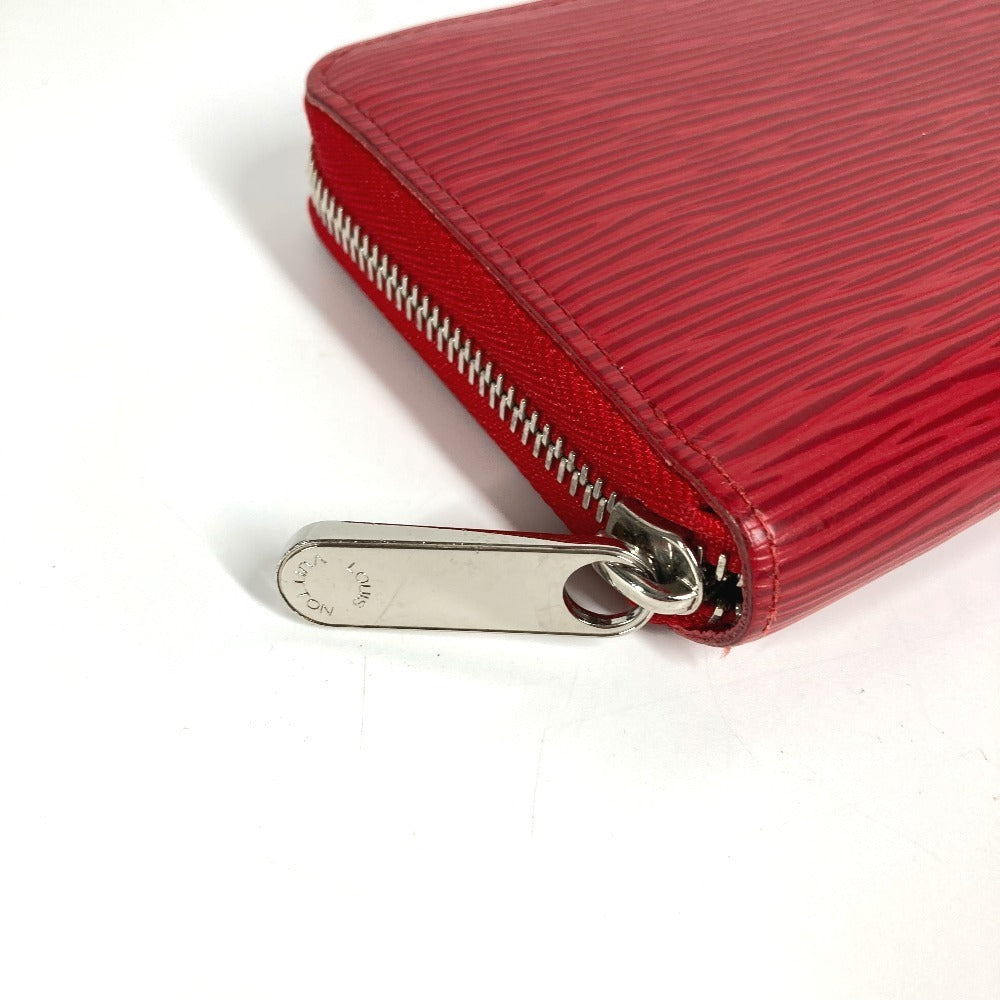 LOUIS VUITTON Long Wallet Purse M6007E Epi Leather Red Epi Zippy wallet