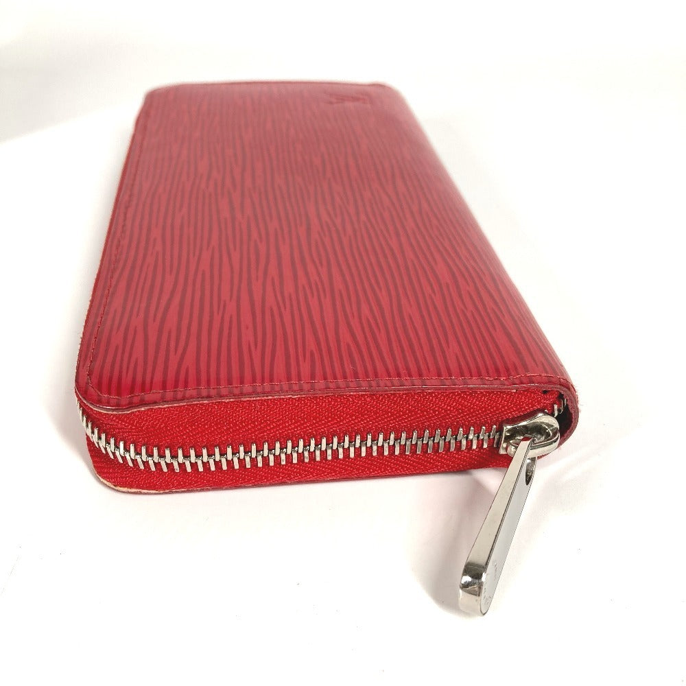 LOUIS VUITTON Long Wallet Purse M6007E Epi Leather Red Epi Zippy wallet