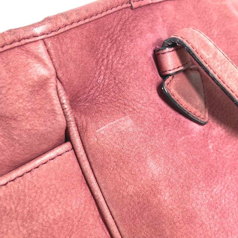 LOEWE Shoulder Bag Nubuck, Leather Bordeaux logo heritage