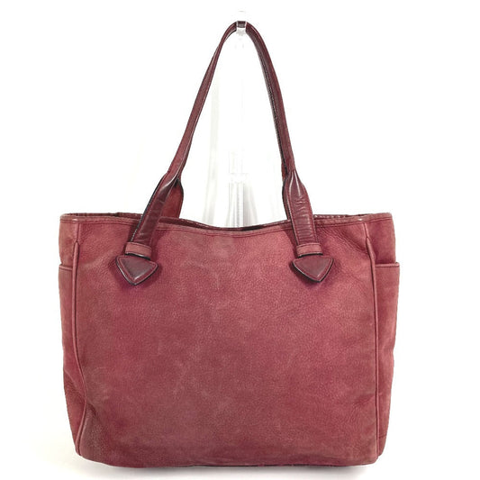 LOEWE Shoulder Bag Nubuck, Leather Bordeaux logo heritage