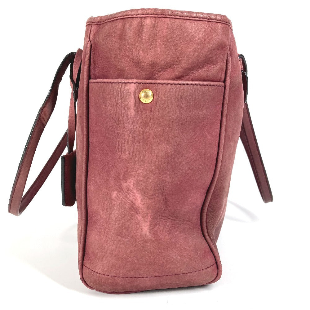 LOEWE Shoulder Bag Nubuck, Leather Bordeaux logo heritage