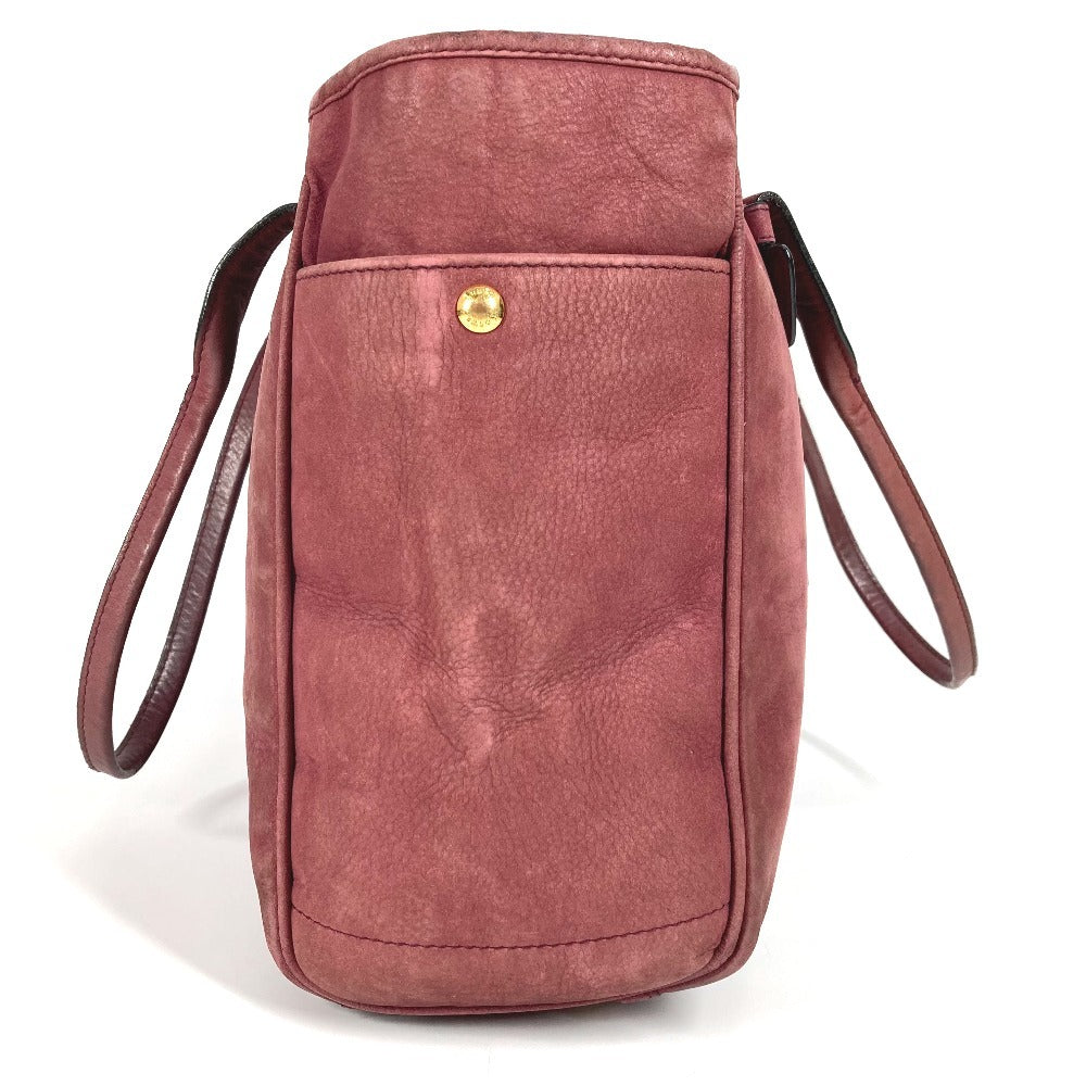 LOEWE Shoulder Bag Nubuck, Leather Bordeaux logo heritage
