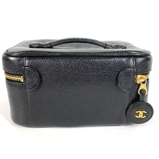 CHANEL Handbag A01997 Caviar skin black CC COCO Mark logo
