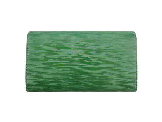 LOUIS VUITTON Long Wallet Purse M63384 Borneo Green Porte Tresor International