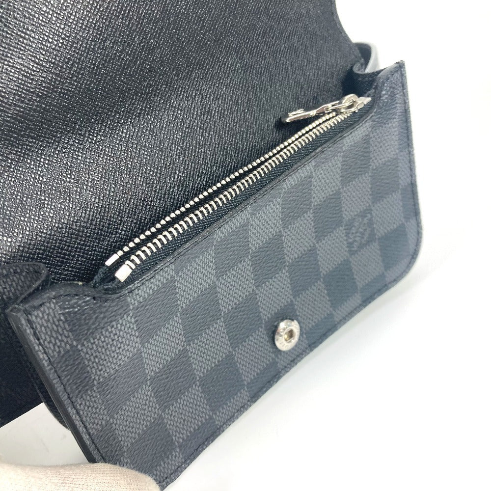 LOUIS VUITTON Waist bag M6837V Damier Grafitto Canvas black Damier Grafitte sun tulle Pochette homme 85