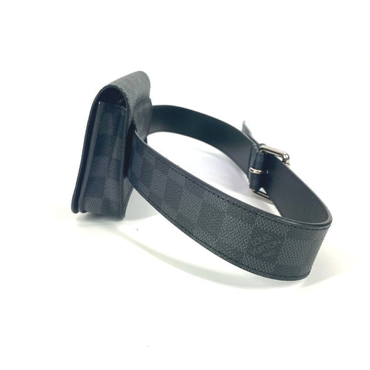 LOUIS VUITTON Waist bag M6837V Damier Grafitto Canvas black Damier Grafitte sun tulle Pochette homme 85