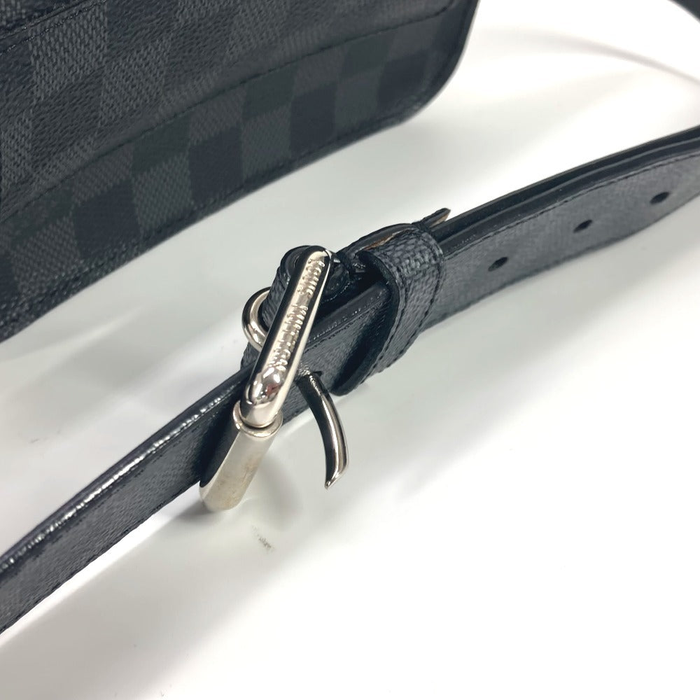 LOUIS VUITTON Waist bag M6837V Damier Grafitto Canvas black Damier Grafitte sun tulle Pochette homme 85