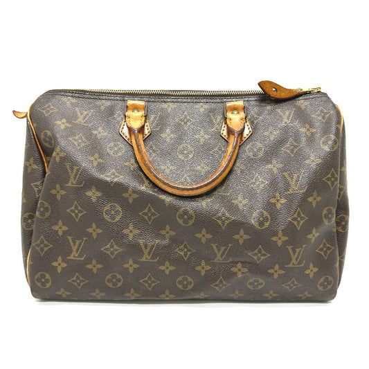 LOUIS VUITTON Handbag M41524 Monogram canvas Brown Monogram Speedy 35