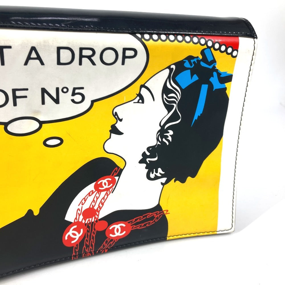 CHANEL Clutch bag leather multicolor Mademoiselle logo Women Used Authentic