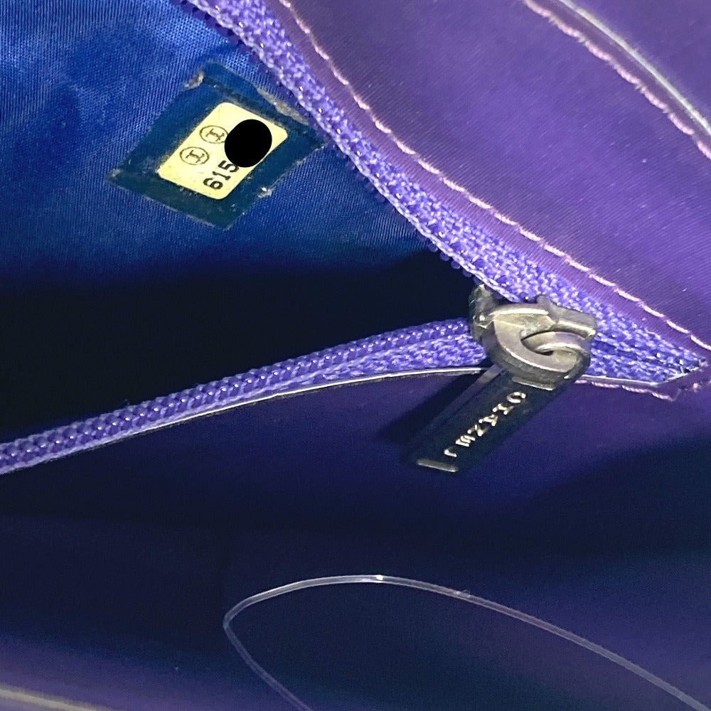 CHANEL Shoulder Bag PVC / Leather purple hologram CC COCO Mark Women Used Authentic