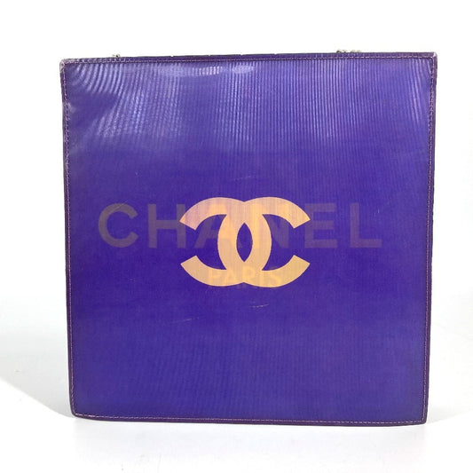 CHANEL Shoulder Bag PVC / Leather purple hologram CC COCO Mark Women Used Authentic
