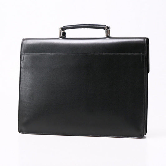 PRADA Briefcase VR0006 Calf leather (Saffiano leather) black Business bag Safiano mens Used Authentic