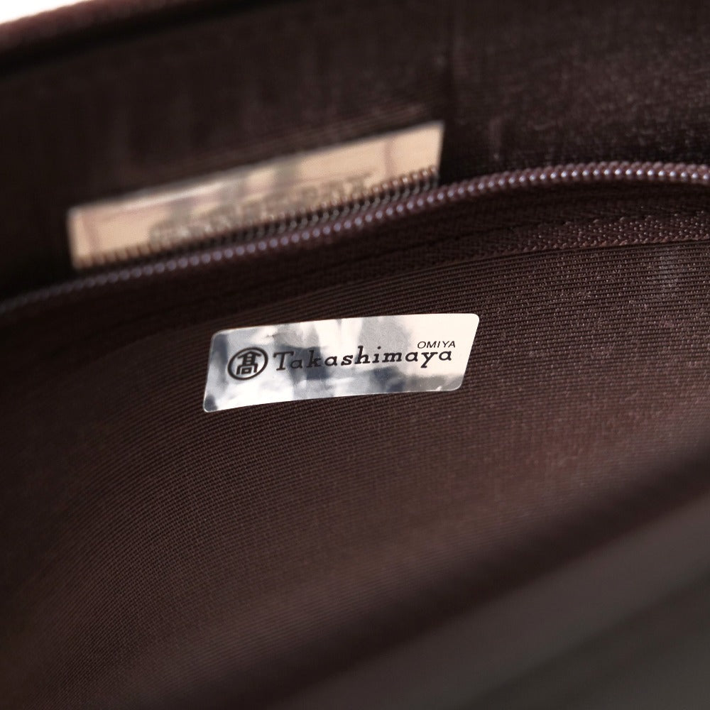 BURBERRY Handbag leather Brown Women Used Authentic