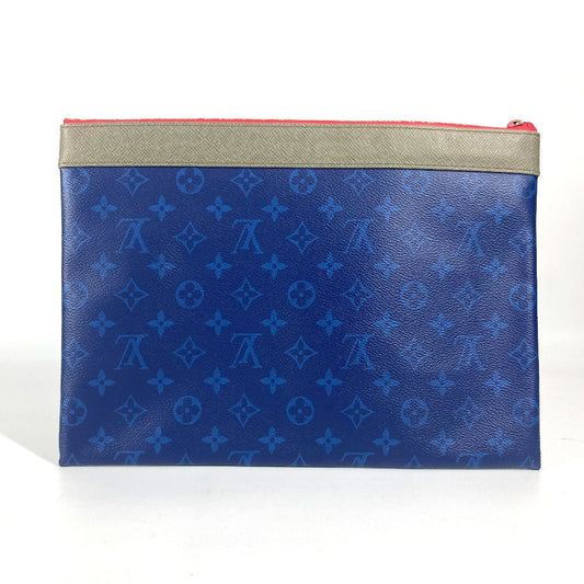 LOUIS VUITTON Clutch bag M63047 Monogram canvas blue monogram pacific Monogram Apollo unisex(Unisex) Used Authentic