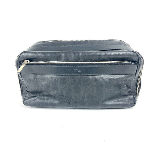 Dior business bag Leather / coated canvas black Trotter logo