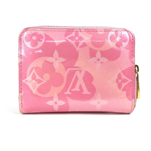 LOUIS VUITTON Coin case M90590 Monogram Vernis pink Monogram Vernis Japan exclusive color Zip around purse