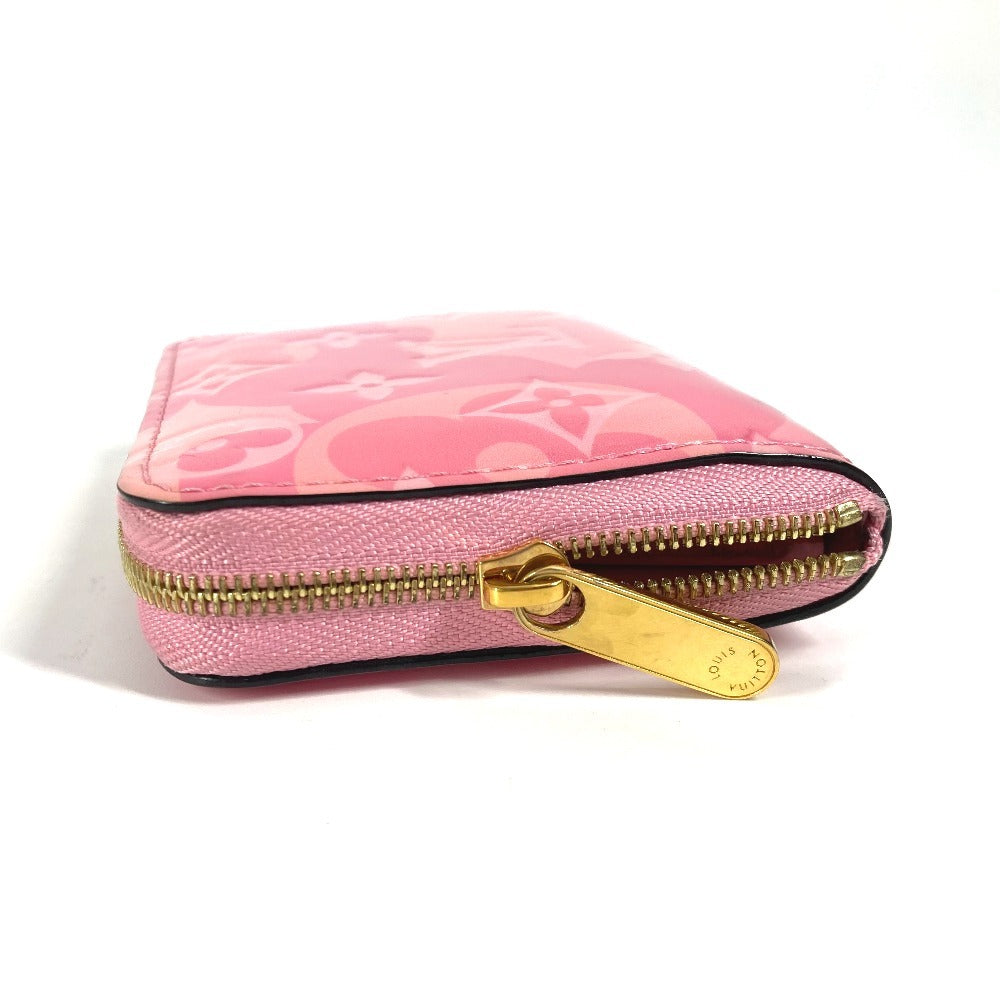 LOUIS VUITTON Coin case M90590 Monogram Vernis pink Monogram Vernis Japan exclusive color Zip around purse
