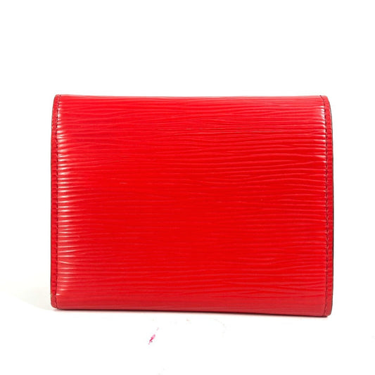 LOUIS VUITTON Trifold wallet M62172 Epi Leather Red Epi Portefeuille Victorine
