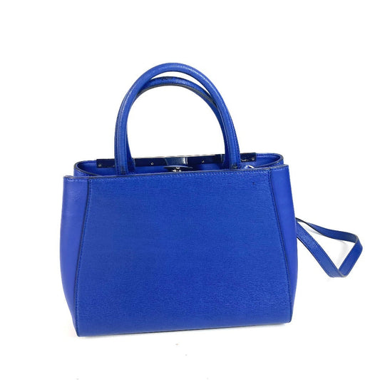 FENDI Handbag leather blue 2WAY bag Petite to Jules