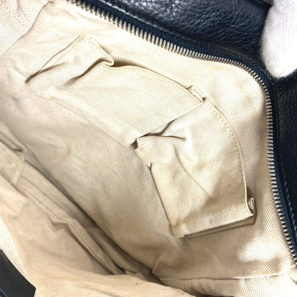 GUCCI Shoulder Bag 337084 leather black logo interlocking G