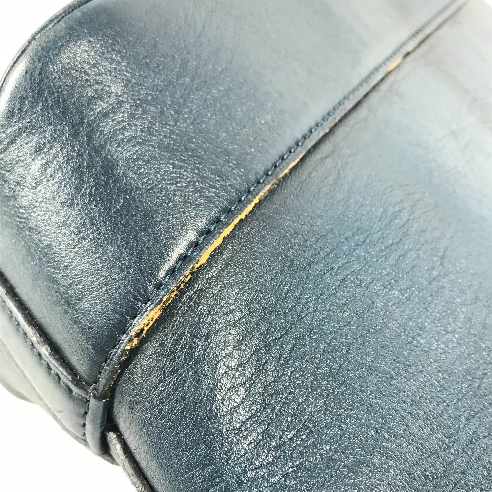 LOUIS VUITTON Shoulder Bag M94588 leather blue With porch NN14GM Cuir Nuance