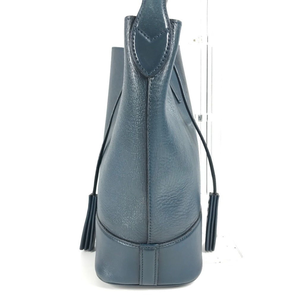 LOUIS VUITTON Shoulder Bag M94588 leather blue With porch NN14GM Cuir Nuance
