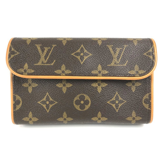 LOUIS VUITTON Pouch M51855 Monogram canvas Brown Monogram Pochette Florentine