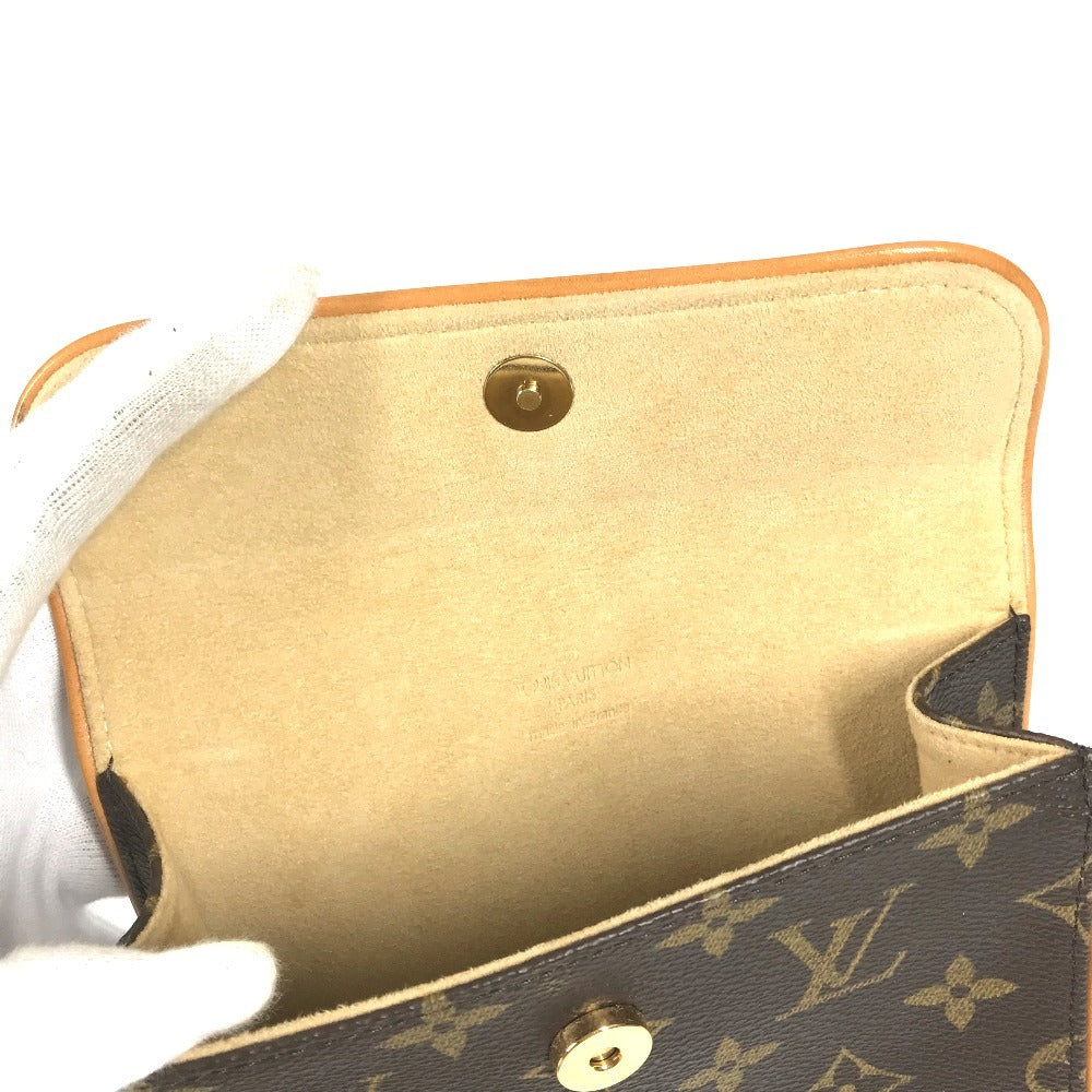 LOUIS VUITTON Pouch M51855 Monogram canvas Brown Monogram Pochette Florentine