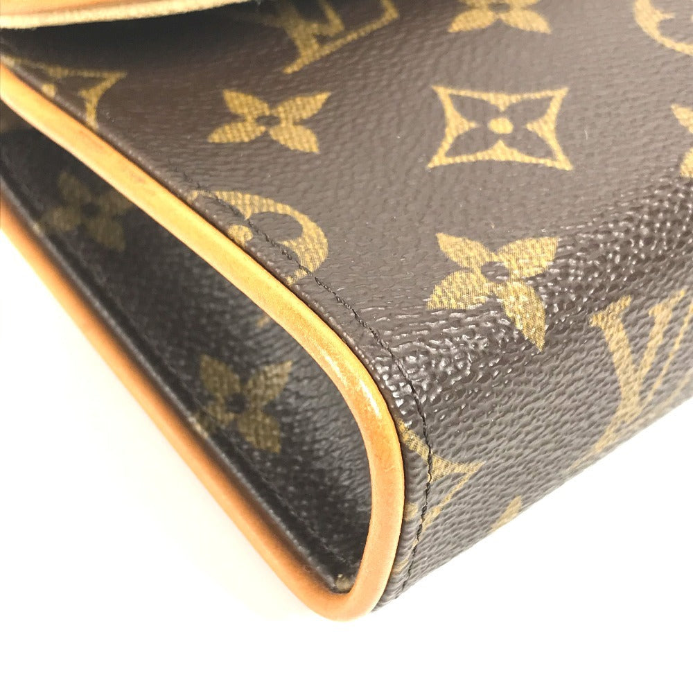 LOUIS VUITTON Pouch M51855 Monogram canvas Brown Monogram Pochette Florentine