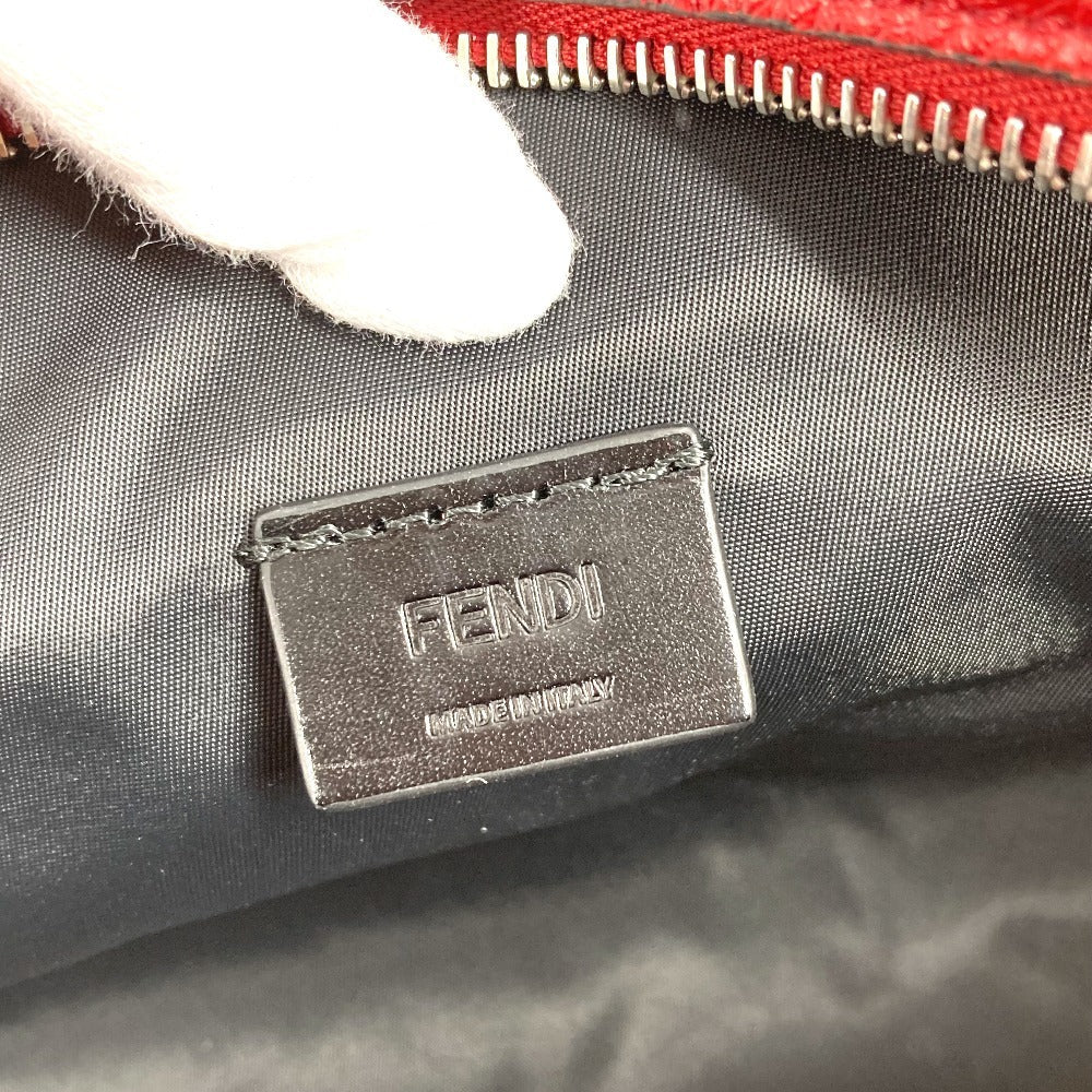 FENDI business bag 7AS378 leather Red With handle logo