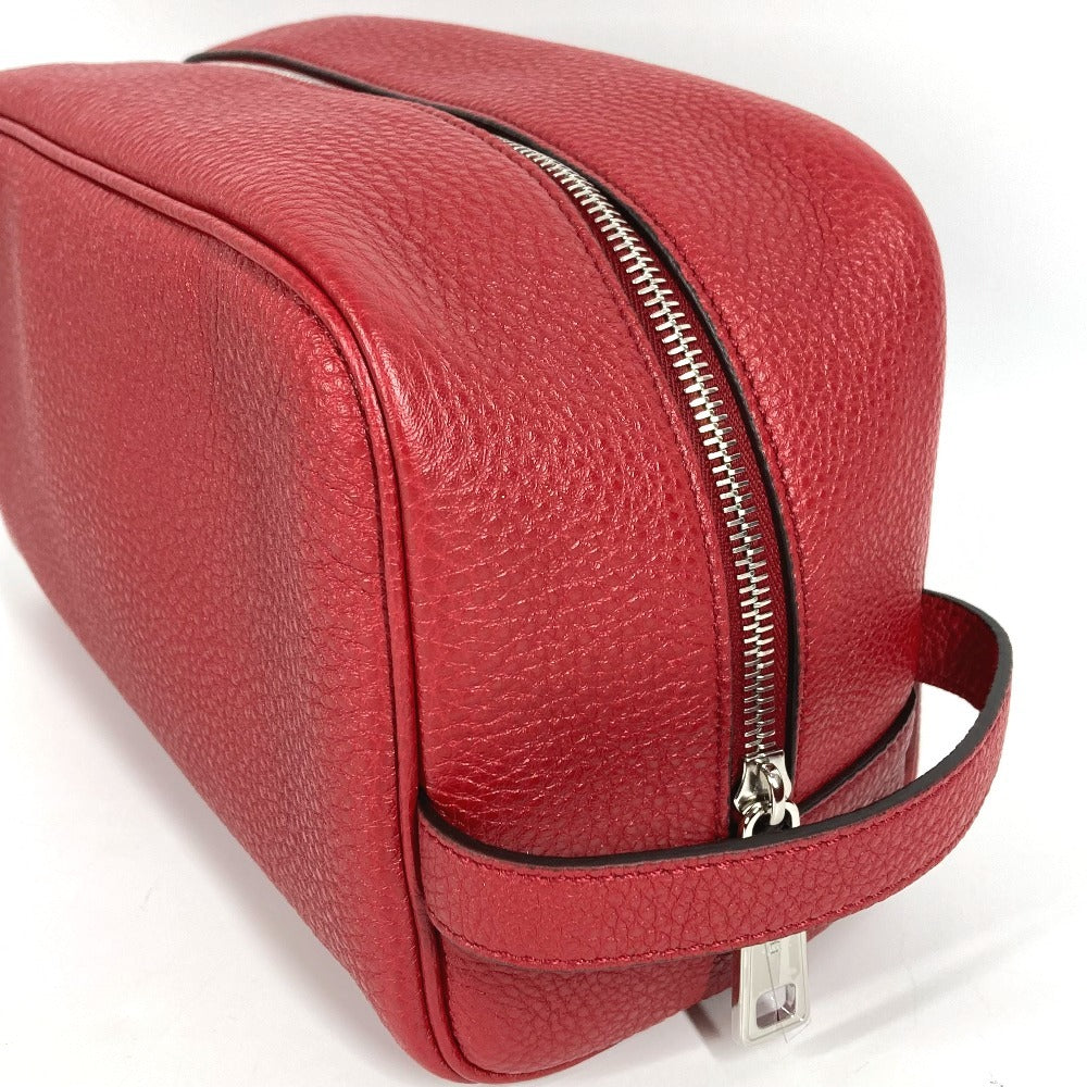FENDI business bag 7AS378 leather Red With handle logo