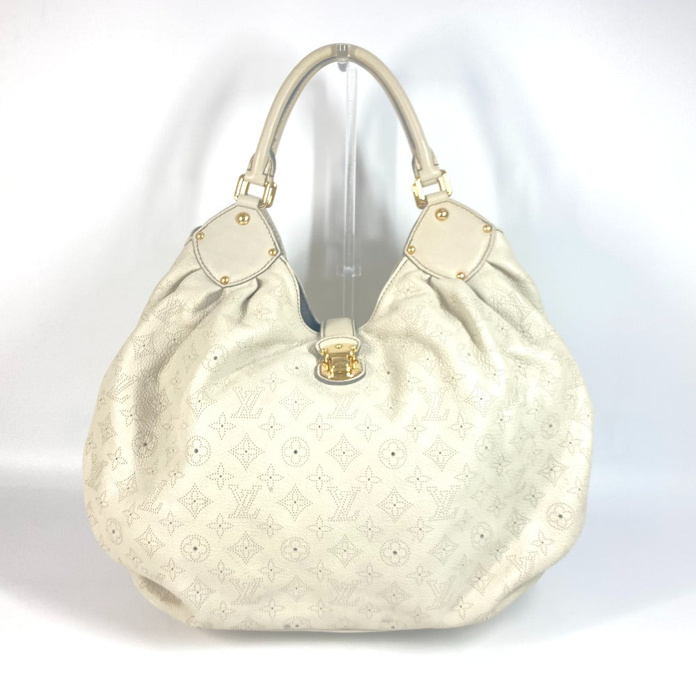 LOUIS VUITTON Shoulder Bag M95548 monogram mahina leather Beige type Monogram Mahina XL