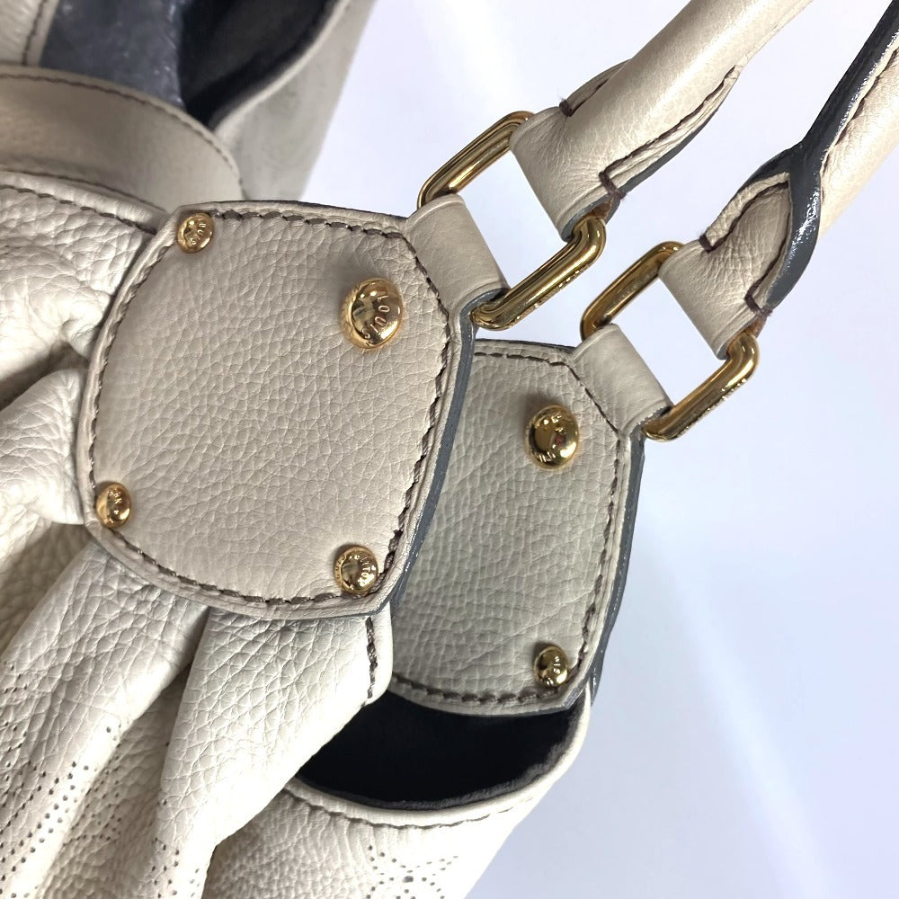 LOUIS VUITTON Shoulder Bag M95548 monogram mahina leather Beige type Monogram Mahina XL