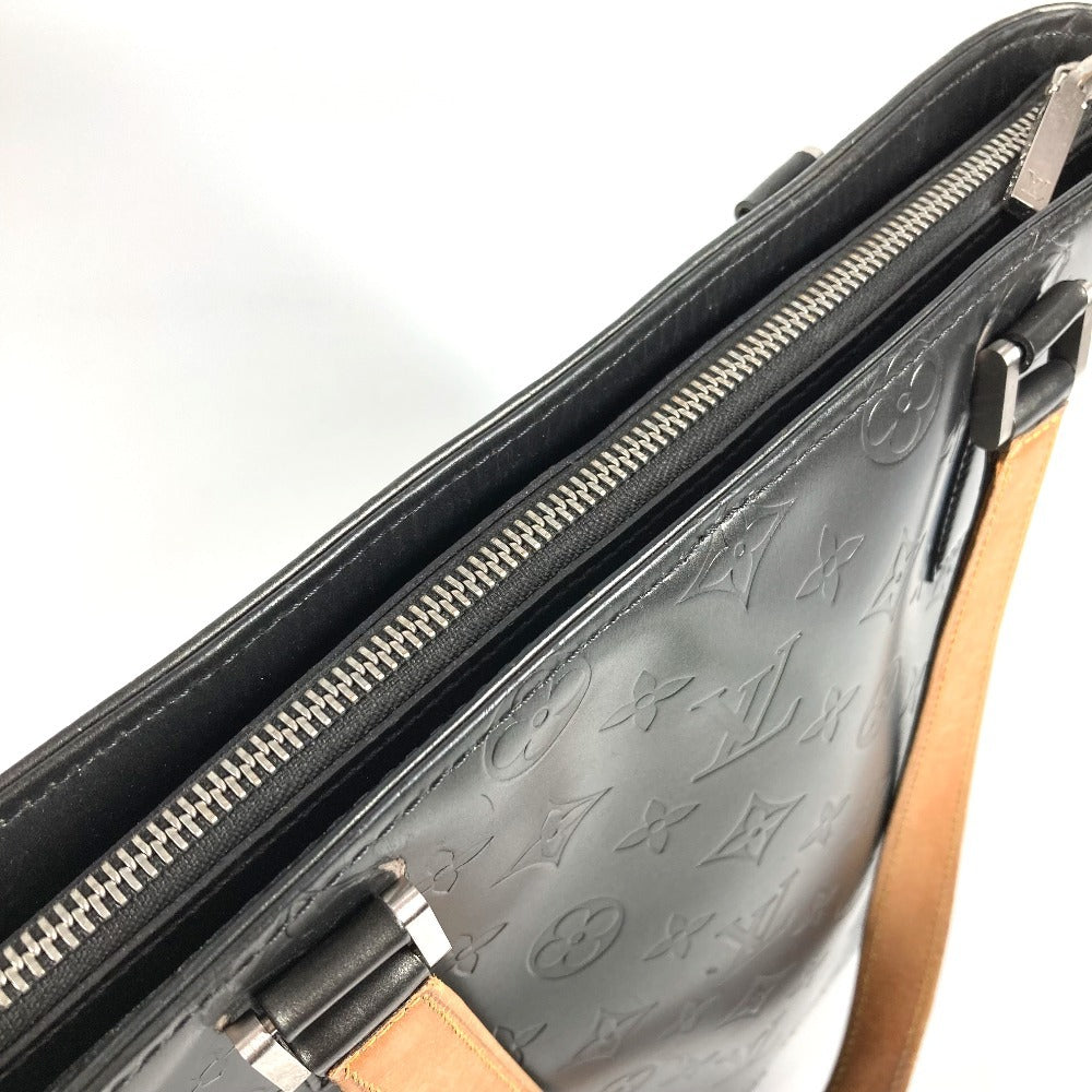 LOUIS VUITTON Shoulder Bag M55112 Monogram mat leather black Monogram mat Stockton