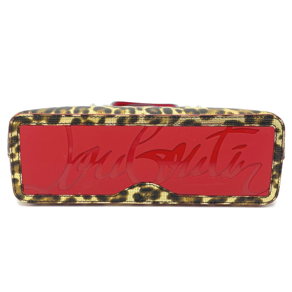 Christian Louboutin Tote Bag Leather / PVC Brown type Leopard leopard pattern Kabata E/W Women Used Authentic
