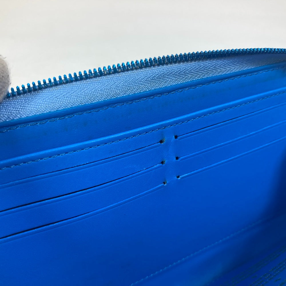 LOUIS VUITTON Long Wallet Purse M64603 leather blue Masters Collection Zippy wallet RUBENS Women Used Authentic