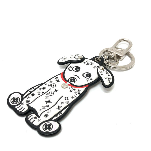 LOUIS VUITTON Bag charm M00746 leather White x black Portocle Dalmatian unisex(Unisex) Used Authentic