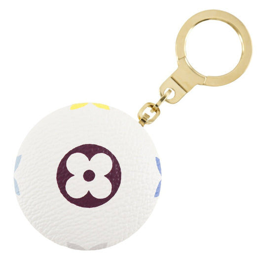 LOUIS VUITTON charm M51911 Monogram Multicolor, Plated Gold White key ring With light Astropill Women Used Authentic