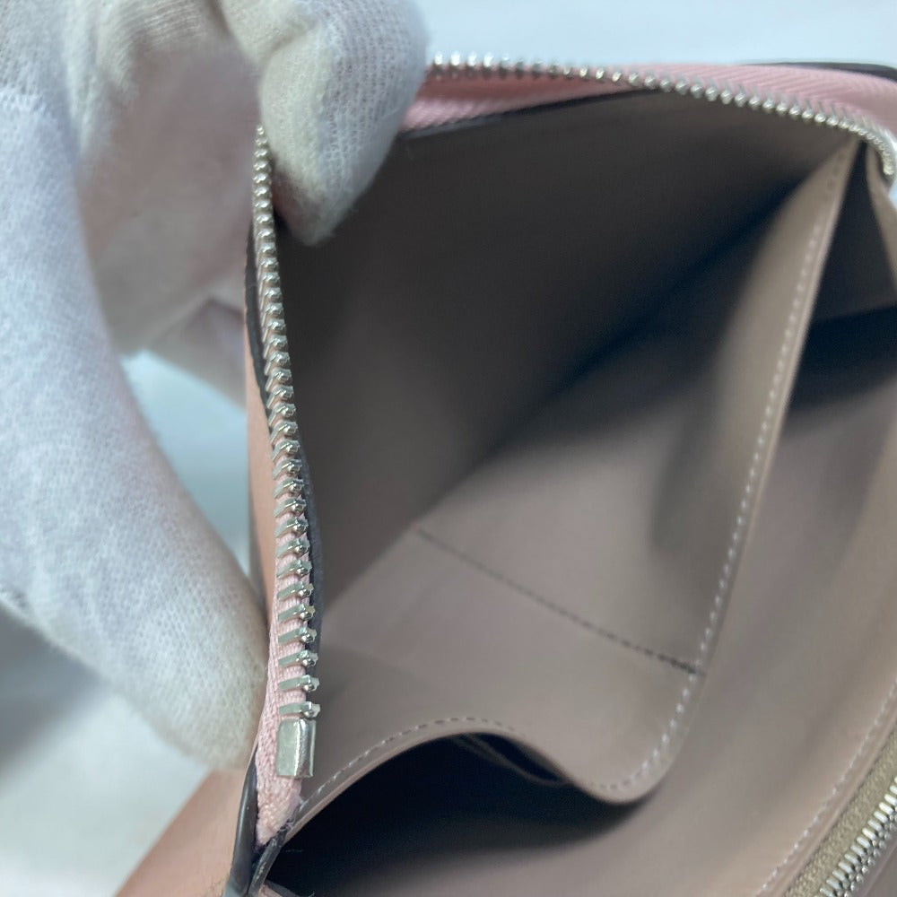 LOUIS VUITTON Long Wallet Purse M63103 Taurillon Clemence Leather pink Portefeuille comet Women Used Authentic