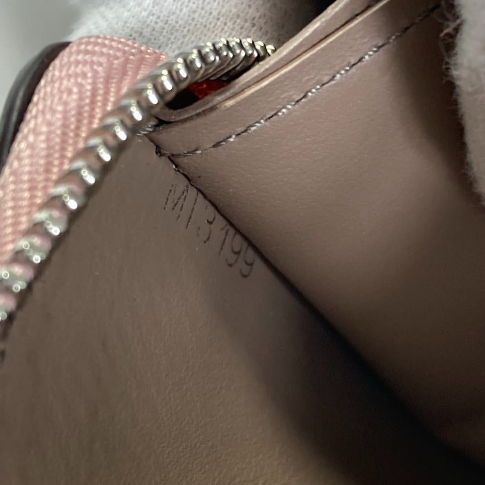 LOUIS VUITTON Long Wallet Purse M63103 Taurillon Clemence Leather pink Portefeuille comet Women Used Authentic