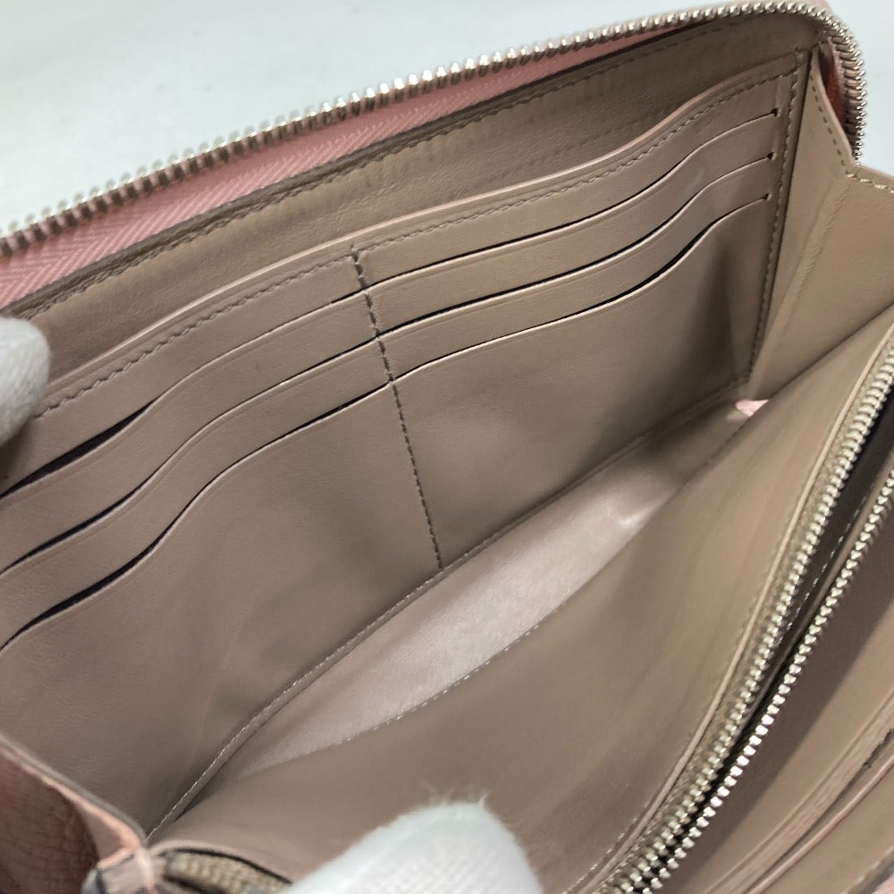 LOUIS VUITTON Long Wallet Purse M63103 Taurillon Clemence Leather pink Portefeuille comet Women Used Authentic