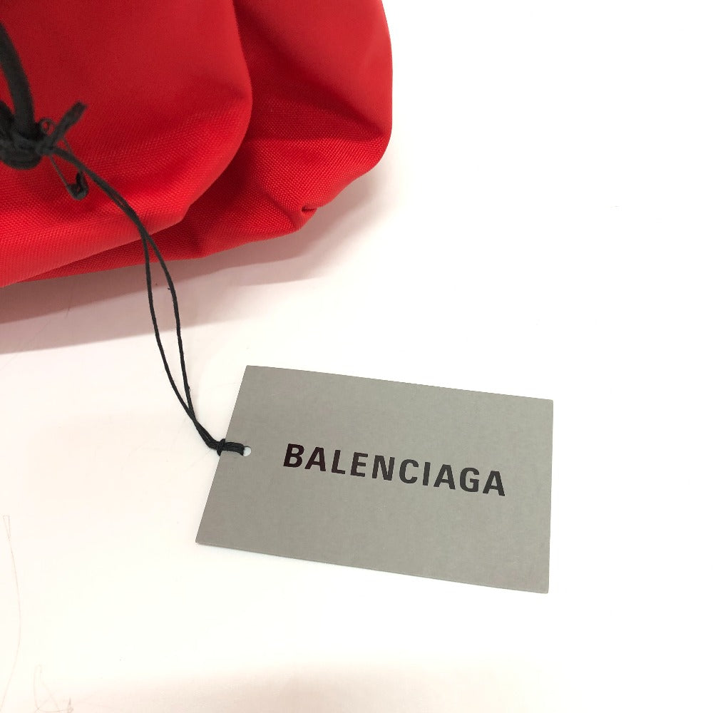 BALENCIAGA Backpack 507460 Nylon Red logo Women(Unisex) Used Authentic
